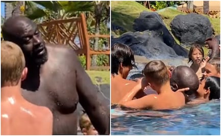 Niños ‘rescatan’ a la leyenda de la NBA, Shaquille O’Neal, de ahogarse en atracción de Hawái