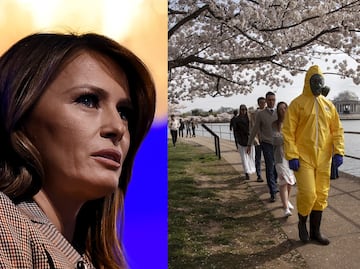 Coronavirus: Melania Trump 'confronta' a turistas en Washington D.C.