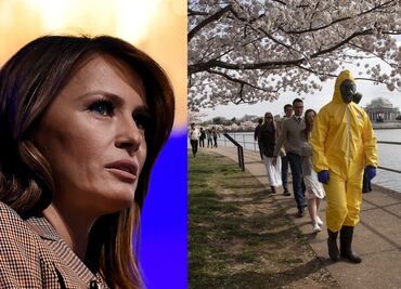 Coronavirus: Melania Trump 'confronta' a turistas en Washington D.C.