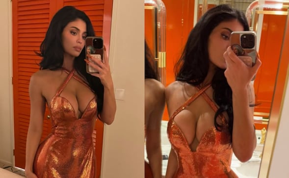 Kylie Jenner enciende el internet con atrevida sesión con look transparente y lencería a la vista 