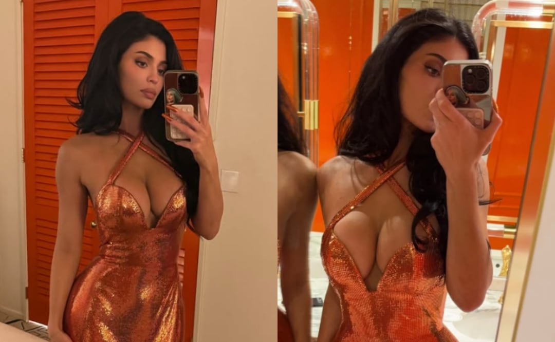 Kylie Jenner enciende el internet con atrevida sesión con look transparente y lencería a la vista. Foto: Instagram