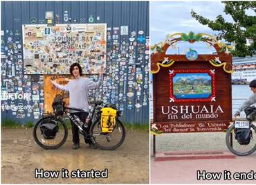 Joven estadounidense viajó en bicicleta de Alaska a Argentina y lo asaltaron en México