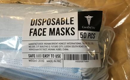 Usuarios de Amazon desatan pánico por mascarillas fabricadas en Wuhan, China