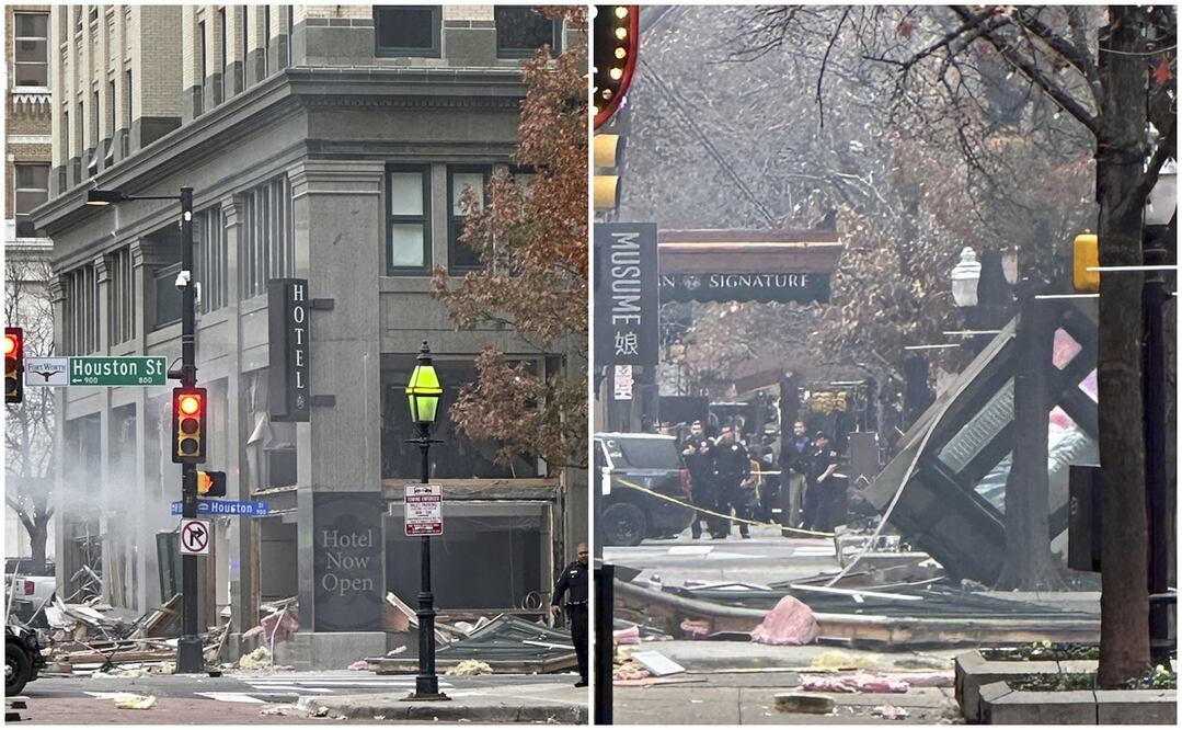 Explosión de gas natural en hotel en Texas deja al menos once heridos. Foto: AP