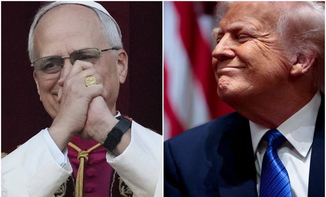 León XIV. Trump felicita al primer papa estadounidense: “Gran honor para nuestro país”. Foto AP y EFE