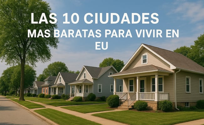 ¡Adiós, renta cara!  Descubre las 10 ciudades de EU donde vivir es MÁS BARATO en 2025-2026