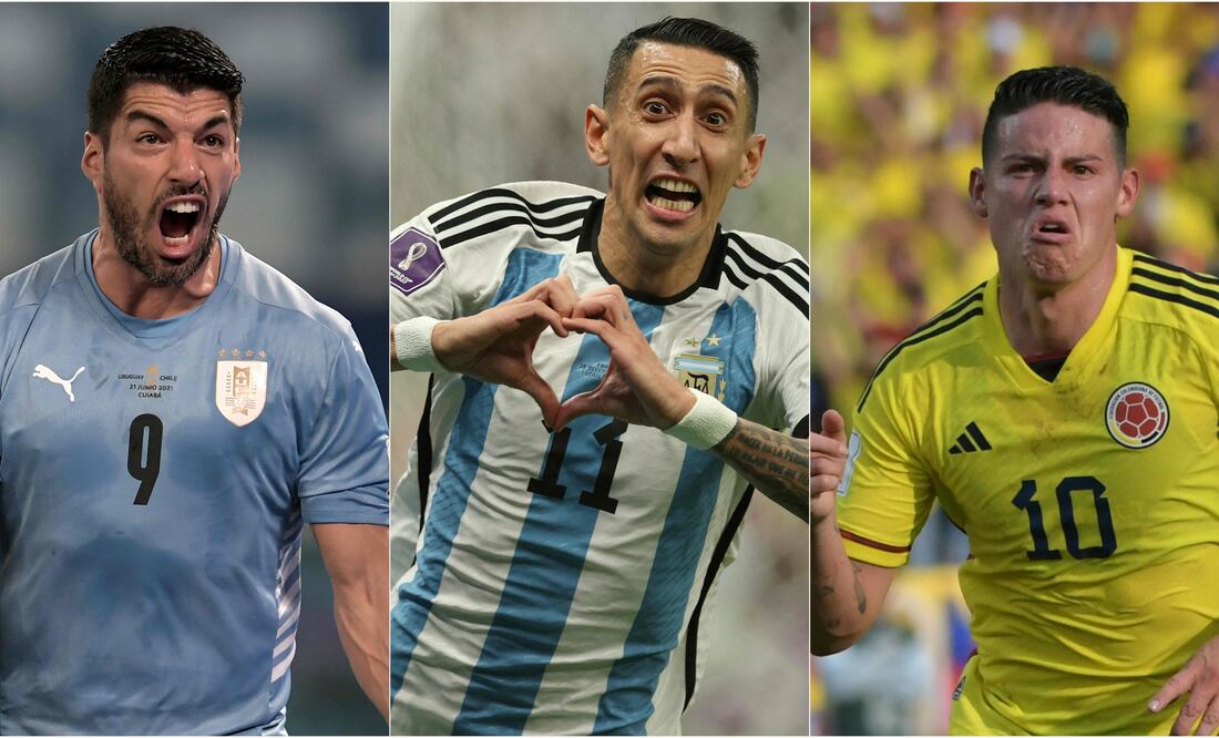 Messi, Suárez y Di María podrían disputar su última Copa América en EE.UU. (Photo by AFP)