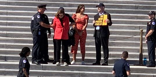 Jane Fonda es arrestada en el Capitolio cuando protestaba contra el cambio climático