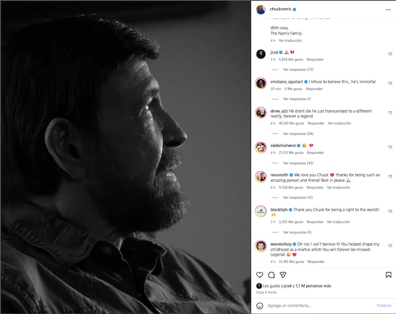 Foto: Chuck Norris/ IG