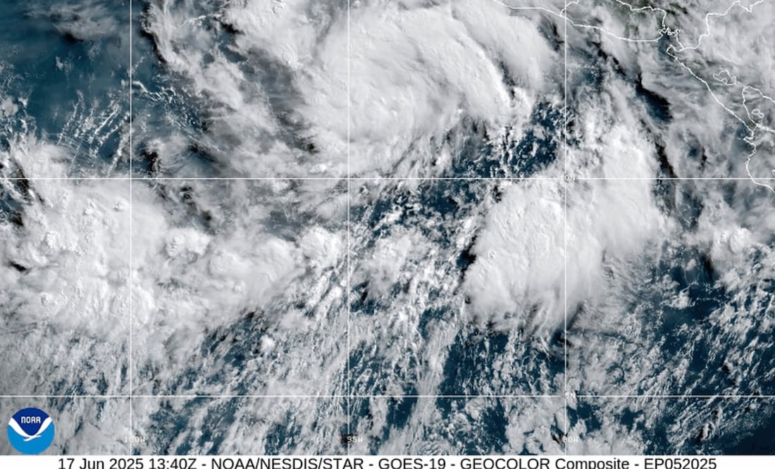 Tormenta tropical Erick: ¿cuándo se convierte en huracán y qué significan sus categorías? (NOAA via AP)