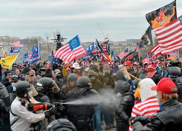 Un herido de bala en el asalto de seguidores de Trump al Congreso