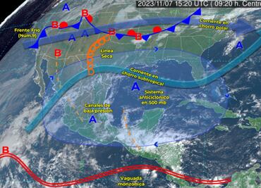 Frente frío número 9 ingresa a México: Alerta por fuertes vientos y lluvias en estos estados