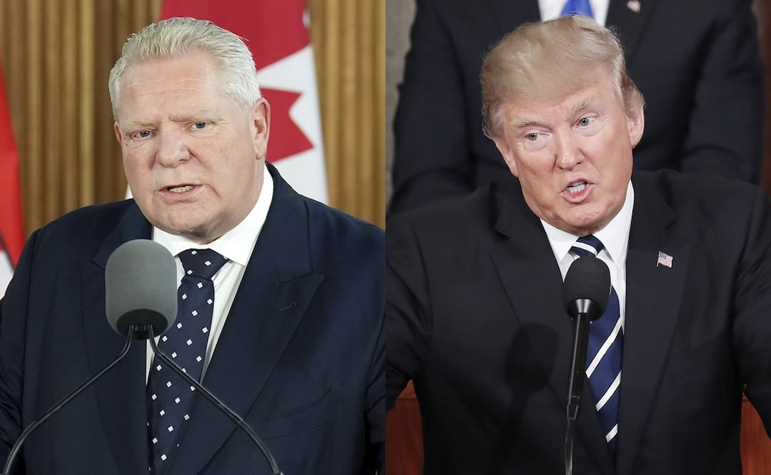 Primer ministro de Ontario anuncia represalias contra Estados Unidos tras aranceles del 25%: “Necesitan sentir el dolor”. Foto: (Nathan Denette/The Canadian Press via AP)(EFE/EPA/Samuel Corum / POOL)