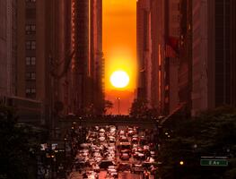 ¿Quieres ver el atardecer más bello? Conoce el 'Manhattanhenge' en Nueva York