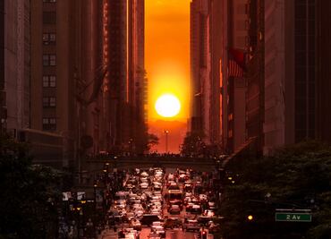 ¿Quieres ver el atardecer más bello? Conoce el 'Manhattanhenge' en Nueva York
