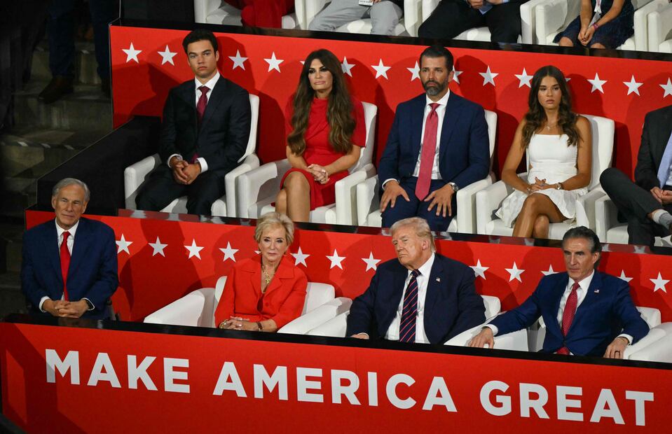 Ella es Kai, la nieta de Donald Trump que lo apoya en la campaña presidencial. ¿Cuántos años tiene' Foto: AFP