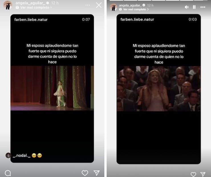 ¿Ángela Aguilar se queda sin fans? Esposa de Nodal presume tener 4 seguidores en concierto | Fotos: IG Stories @angela_aguilar_
