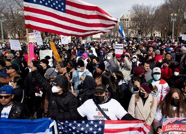 Migrantes piden "¡Ciudadanía, ahora!" en Estados Unidos