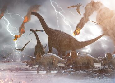 Polvo del asteroide que impactó en la Tierra causó un invierno de 15 años que mató a los dinosaurios