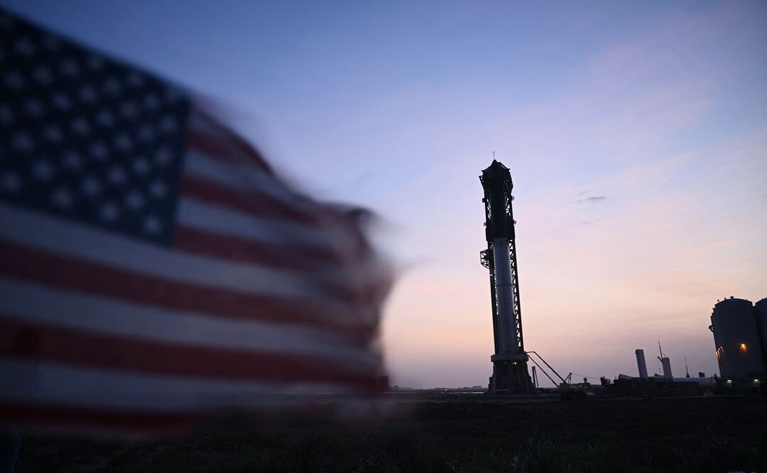 SpaceX en sus últimos preparativos para el lanzamiento de Starship. Foto: AFP