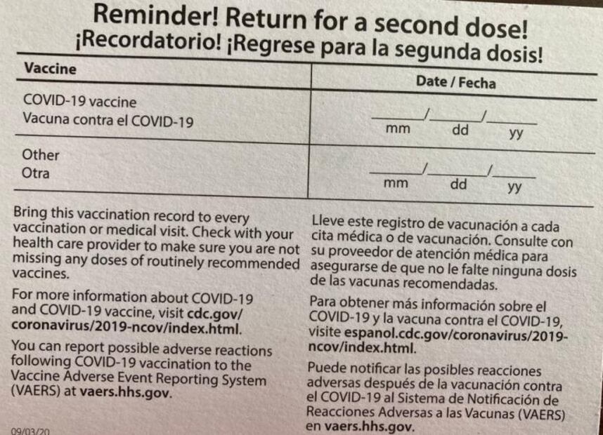 ¿Cómo es el comprobante de vacunación contra Covid-19 que emite EU?