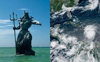 Yucatecos llaman a “destruir” estatua de Poseidón por “enfurecer” a Chaac