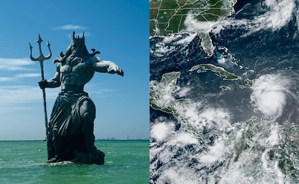 Yucatecos llaman a “destruir” estatua de Poseidón por “enfurecer” a Chaac