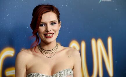 Bella Thorne se luce con top transparente y pantalón de cuero