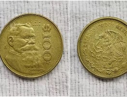¿Cuál es la moneda de 100 pesos de Venustiano Carranza que se vende en $220,000 pesos?