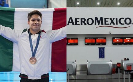 Osmar Olvera. Aeroméxico regala atractivo premio al doble medallista y a su entrenadora tras su triunfo en París 2024