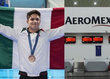 Osmar Olvera. Aeroméxico regala atractivo premio al doble medallista y a su entrenadora tras su triunfo en París 2024