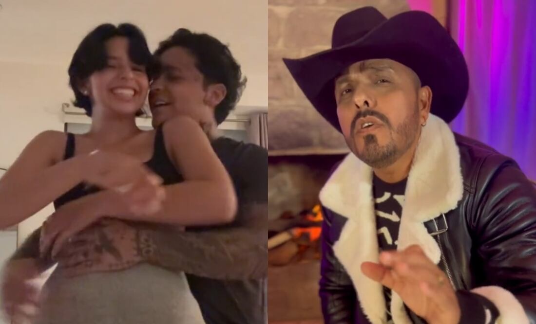 Canción ‘Fan de su relación’ inspirada en Ángela Aguilar y Christian Nodal desata polémica. ¿Pepe Aguilar los demandará? Foto: Captura TikTok