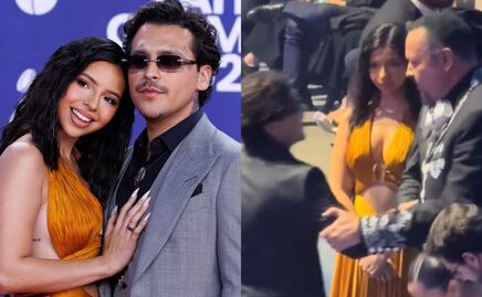 ¿Se enojó? Circula video de Ángela Aguilar ‘molesta’ luego de que Nodal no la mencionara en su discurso de los Latin Grammys 