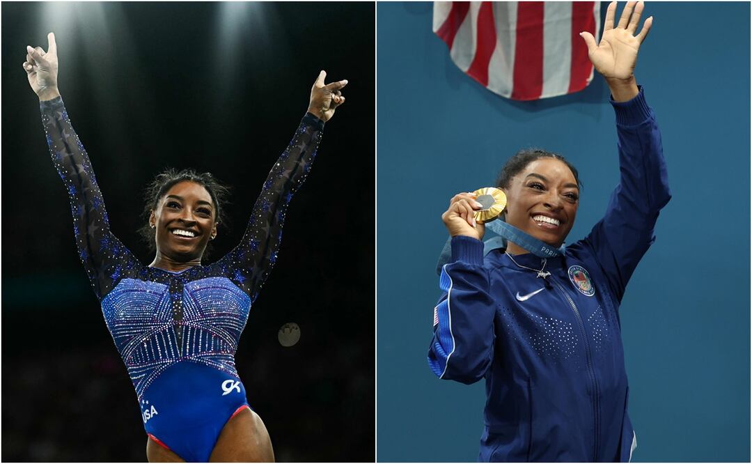 Simone Biles arrasa y gana su segunda medalla de oro en los Juegos Olímpicos. Foto: AFP/EFE