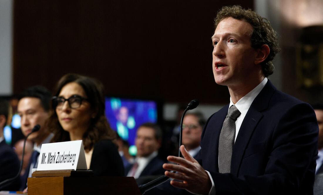 Directivos de Meta, TikTok y Snapchat comparecen en el Senado de EU. (Photo by Anna Moneymaker / GETTY IMAGES NORTH AMERICA / Getty Images via AFP)