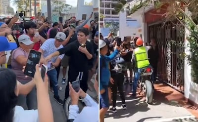 ¡Mexican power! Organizan fiesta afuera de la casa del gringo que agredió a trabajador mexicano en Mazatlán | Fotos: Tiktok @viajando_por_mexico
