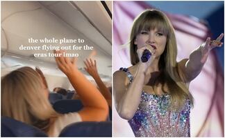 Video. Fans convierten vuelo retrasado en un concierto improvisado de Taylor Swift