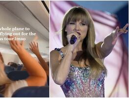 Video. Fans convierten vuelo retrasado en un concierto improvisado de Taylor Swift