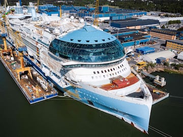 El crucero más grande del mundo, cinco veces más grande que el Titanic, zarpará en enero de 2024