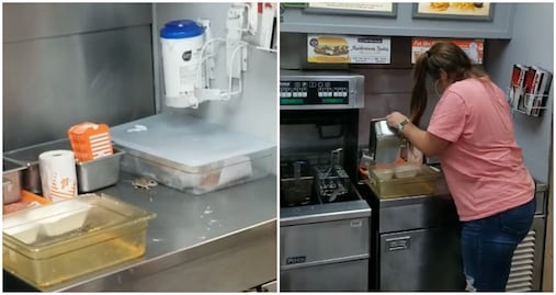 Captan a ratón en restaurante de Texas y termina en la freidora