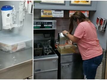 Captan a ratón en restaurante de Texas y termina en la freidora