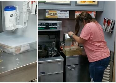 Captan a ratón en restaurante de Texas y termina en la freidora