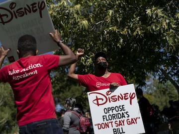 Empleados de Disney protestan contra la polémica ley "No digas gay"