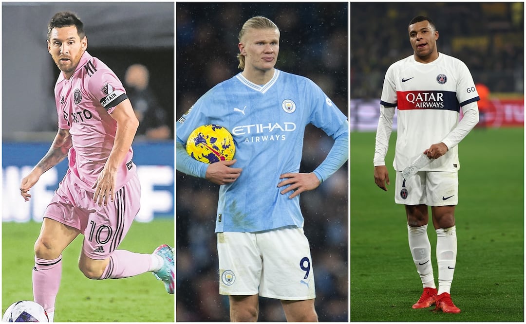 El argentino Leo Messi, el noruego Erling Haaland y el francés Kylian Mbappe son los tres finalistas al premio The Best al Jugador Masculino de la FIFA 2023