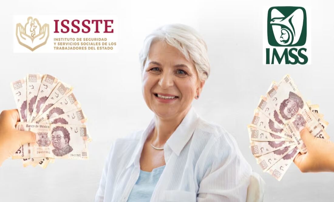 Estos pensionados del IMSS e ISSSTE reciben PAGO DOBLE en septiembre. Foto: IMSS / ISSSTE / Adobe