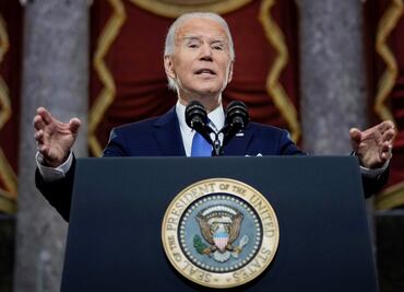 Biden culpa del asalto al Capitolio a Trump, sus 'mentiras' y su 'ego herido'