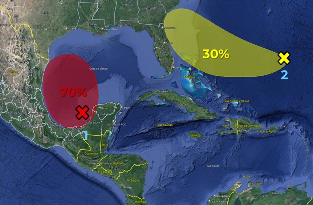 Alerta en México: Se espera la primera tormenta tropical del Atlántico en 48 horas. ¿Dónde se localiza? Foto: @conagua_clima