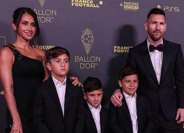 Antonela Roccuzzo posa junto a Messi ataviada con un espectacular atuendo total black