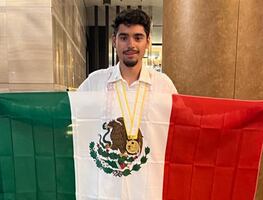 Él es Rogelio Guerrero, el mexicano que ganó el oro en la Olimpiada de Matemáticas en Japón