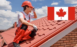 Trabaja en Canadá colocando tejas en techos y gana $30,800; sin inglés ni francés